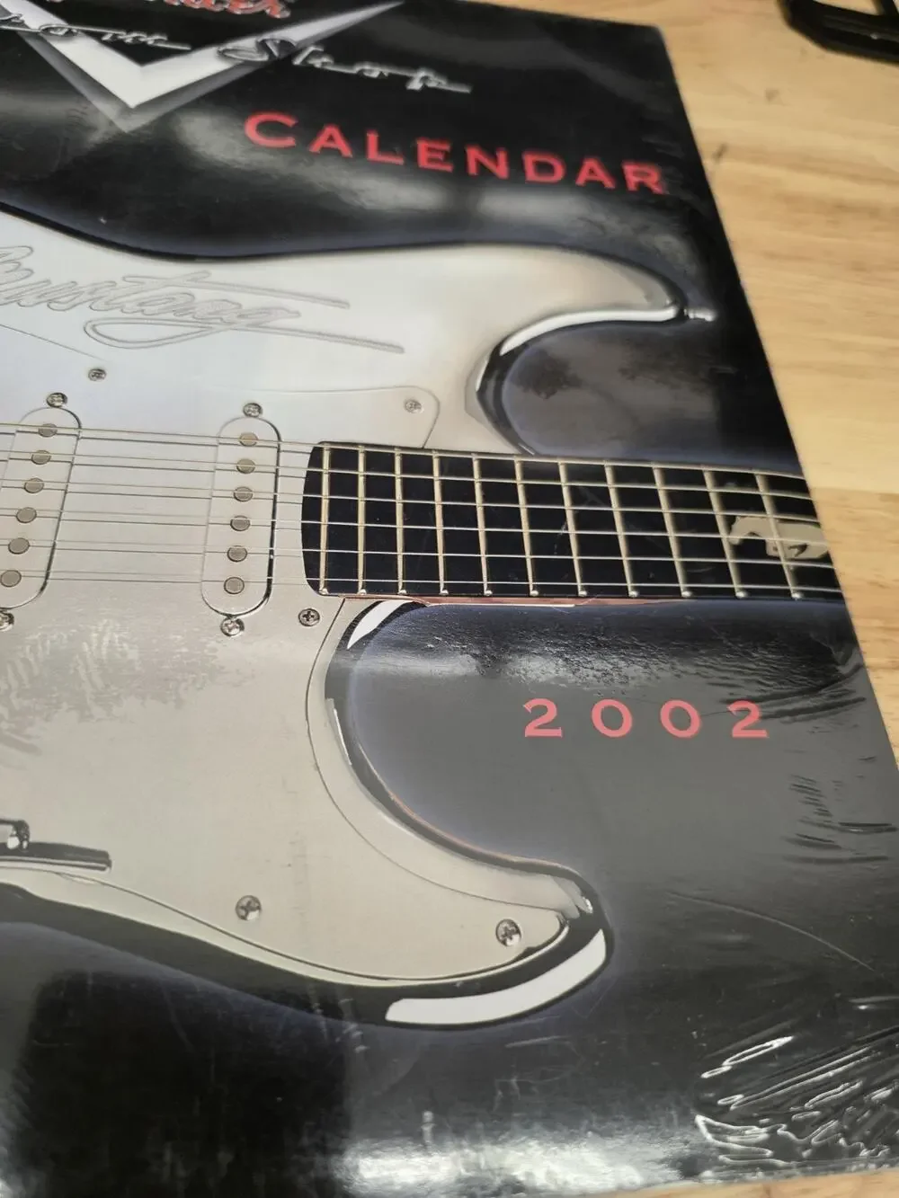 2002 Fender Custom Shop Guitar Calendar SEALED 12x12in